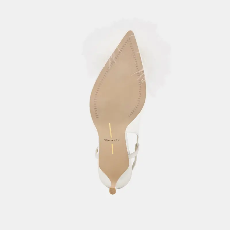 Kamy Heels True White Satin 14