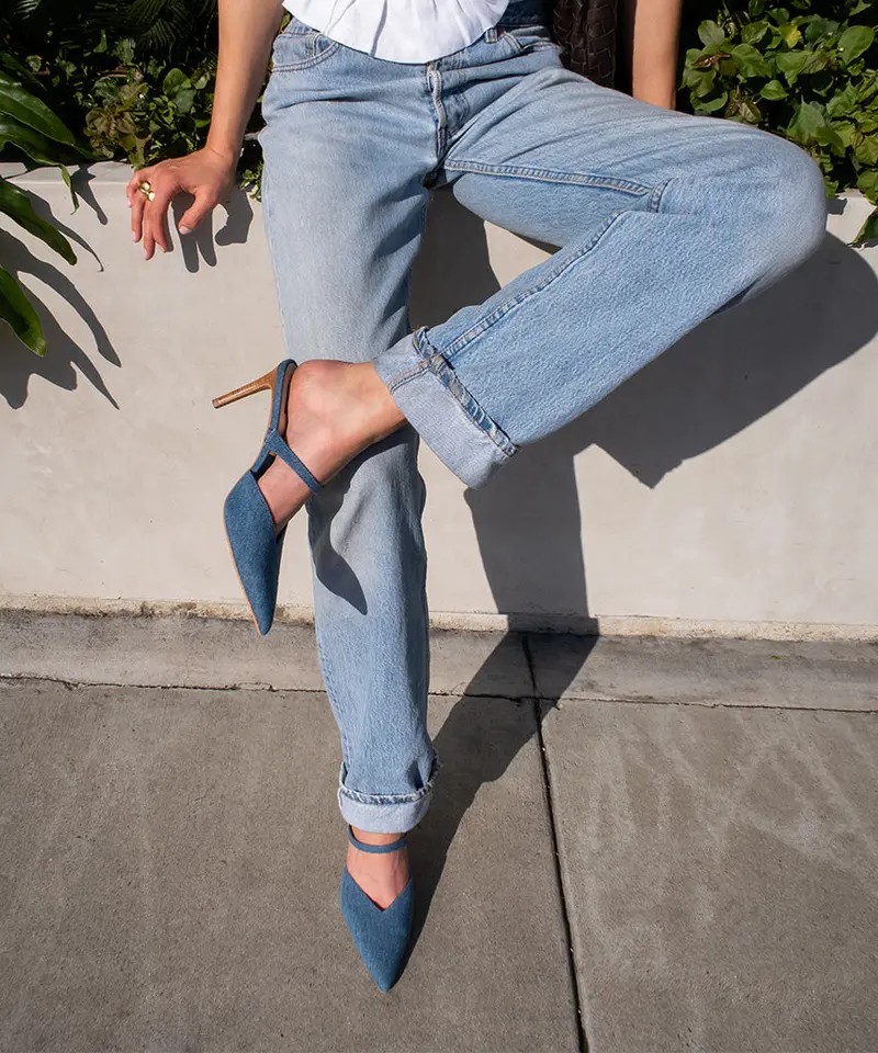 Kanika Heels Blue Denim - Re:Vita 2