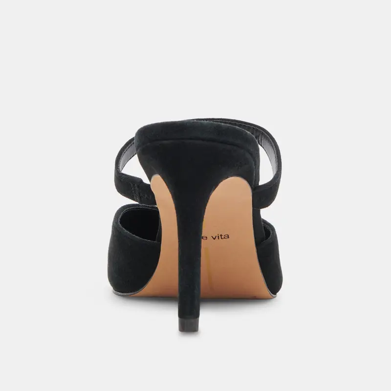 Kanika Heels Onyx Suede 10