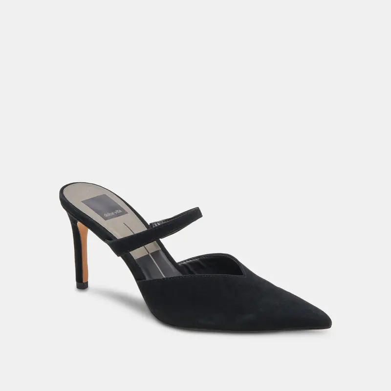 Kanika Heels Onyx Suede 3