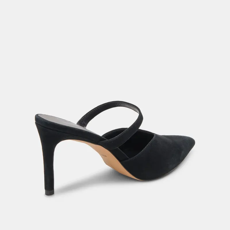 Kanika Heels Onyx Suede 5