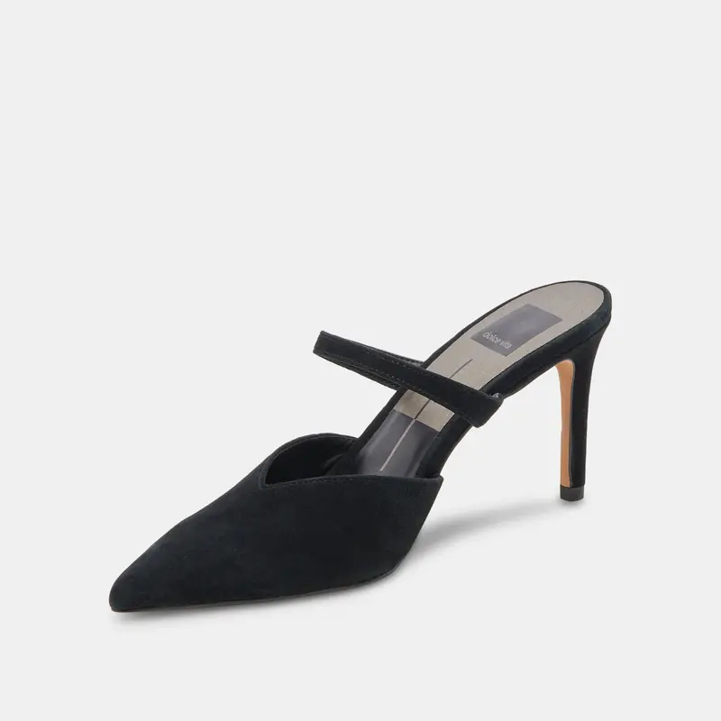 Kanika Heels Onyx Suede 7