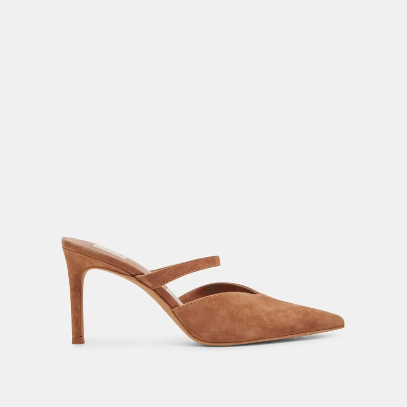 Kanika Heels Pecan Suede 1