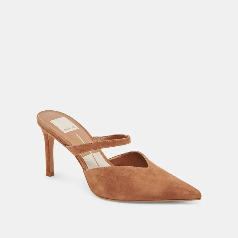 Kanika Heels Pecan Suede 2