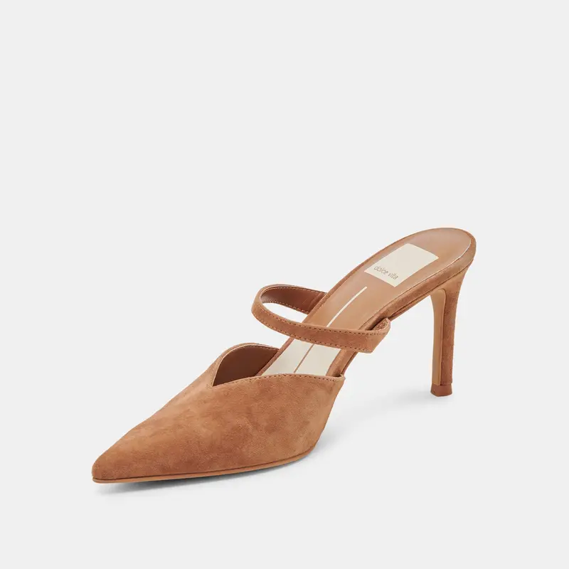 Kanika Heels Pecan Suede 4