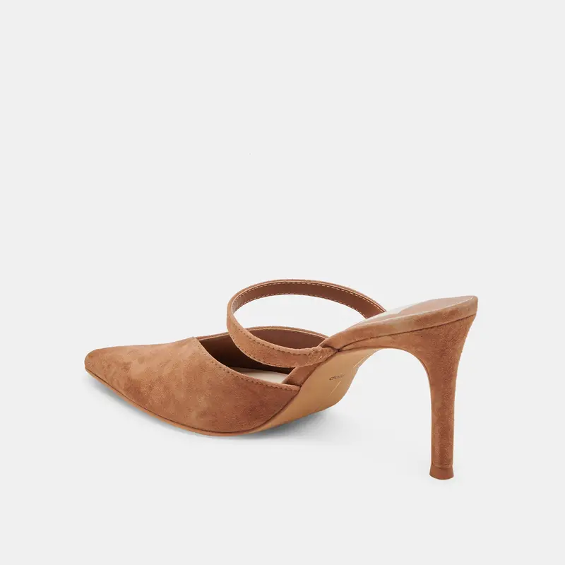 Kanika Heels Pecan Suede 5