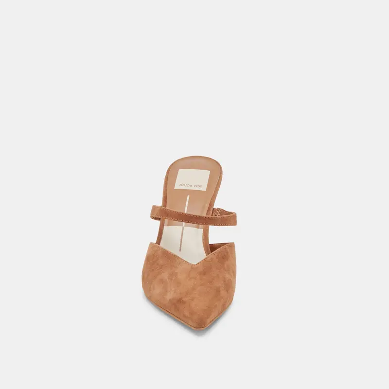 Kanika Heels Pecan Suede 6