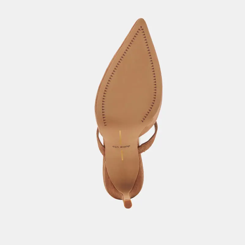 Kanika Heels Pecan Suede 9