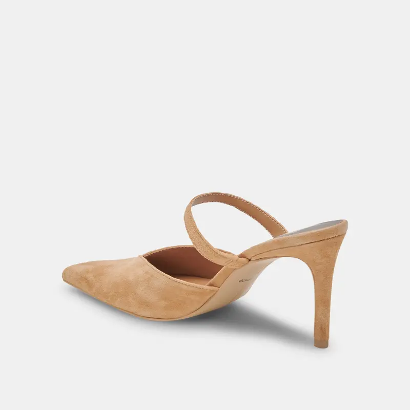 Kanika Heels Tan Suede 10