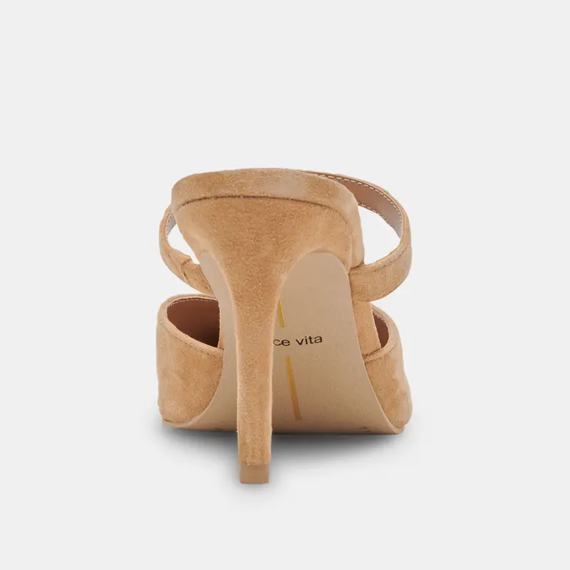 Kanika Heels Tan Suede 12