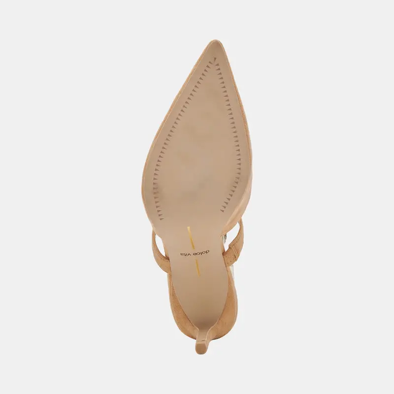 Kanika Heels Tan Suede 14