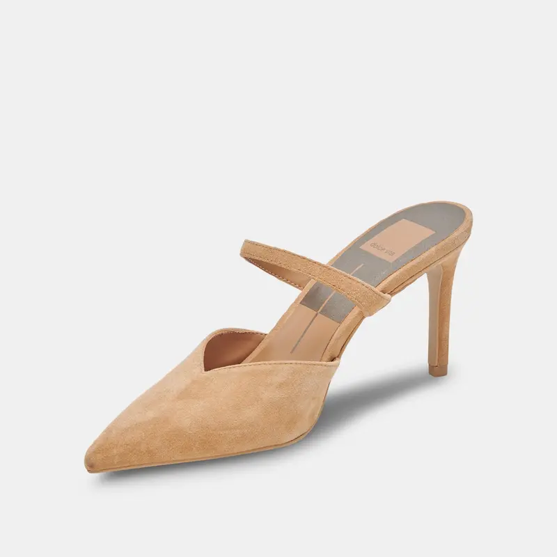Kanika Heels Tan Suede 7