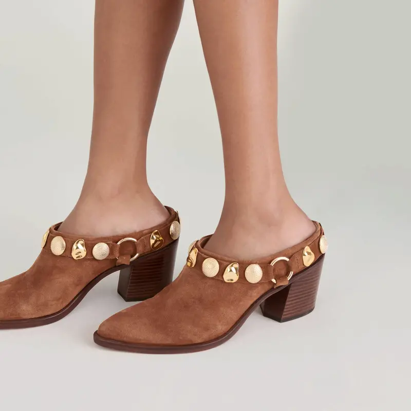 Kanyon Heels Brown Suede 10