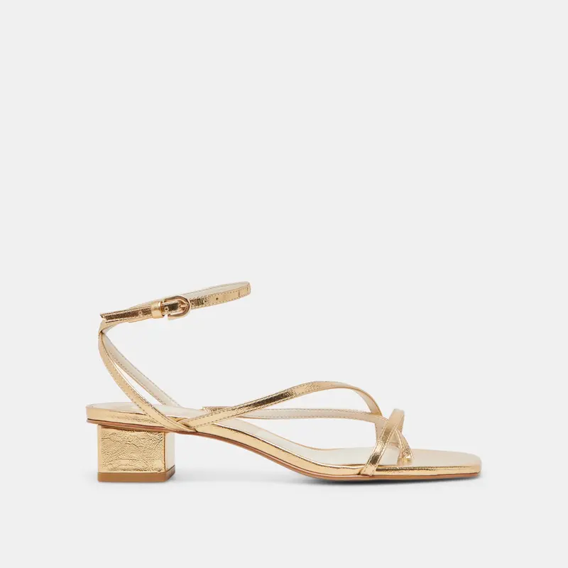Karlos Wide Sandals Gold Metallic Stella 1