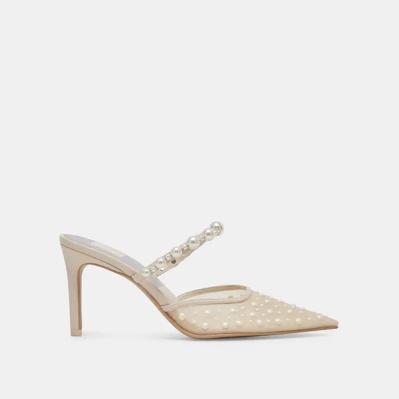 Katik Pearl Heels Ivory Mesh - Re:Vita 1