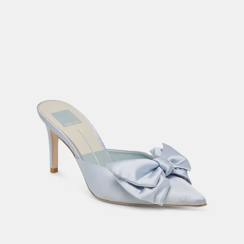 Kayli Heels Light Blue Satin - Re:Vita 2