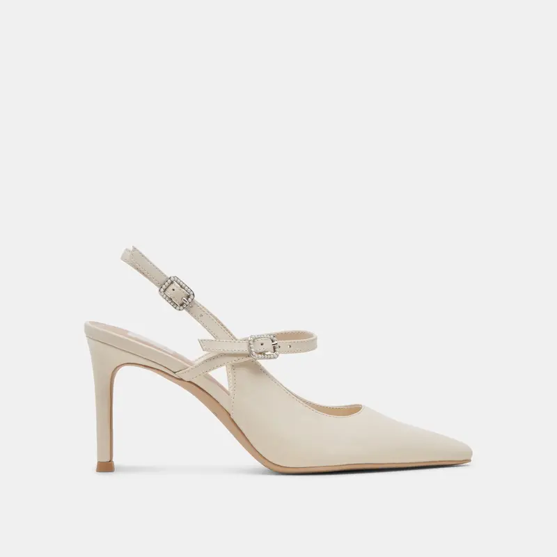 Kellen Heels Ivory Leather - Re:Vita 1