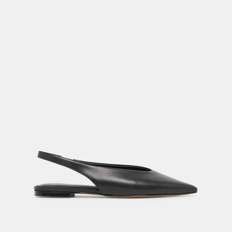 Kendle Flats Black Leather 1