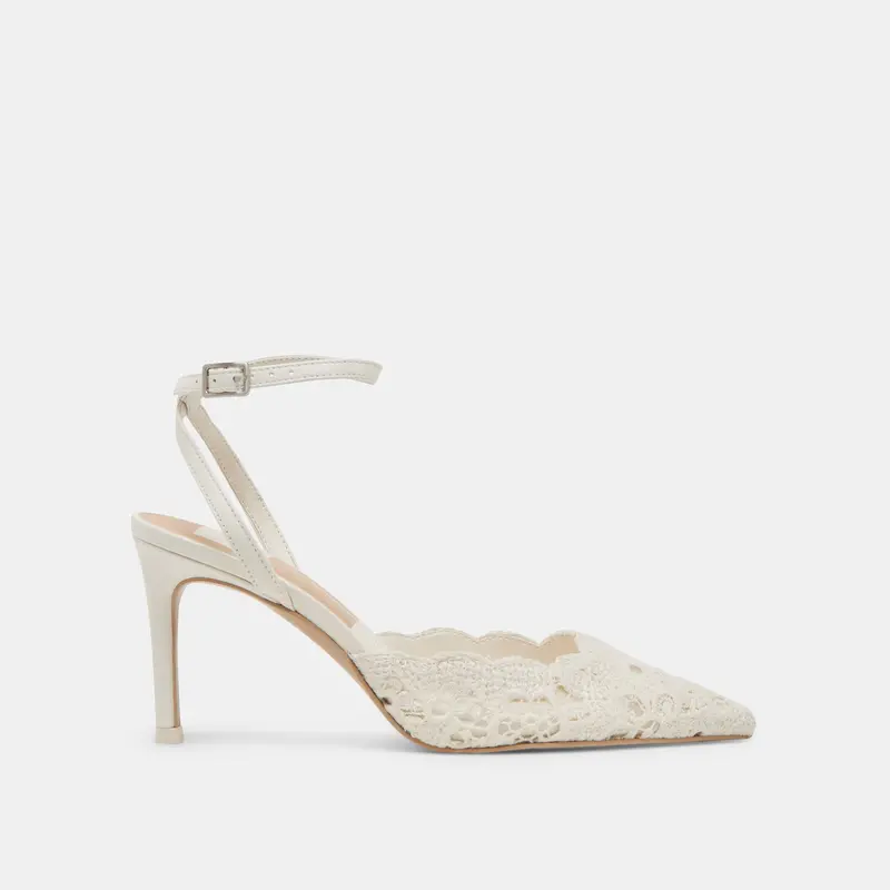 Kenedy Heels White Crochet - Re:Vita 1
