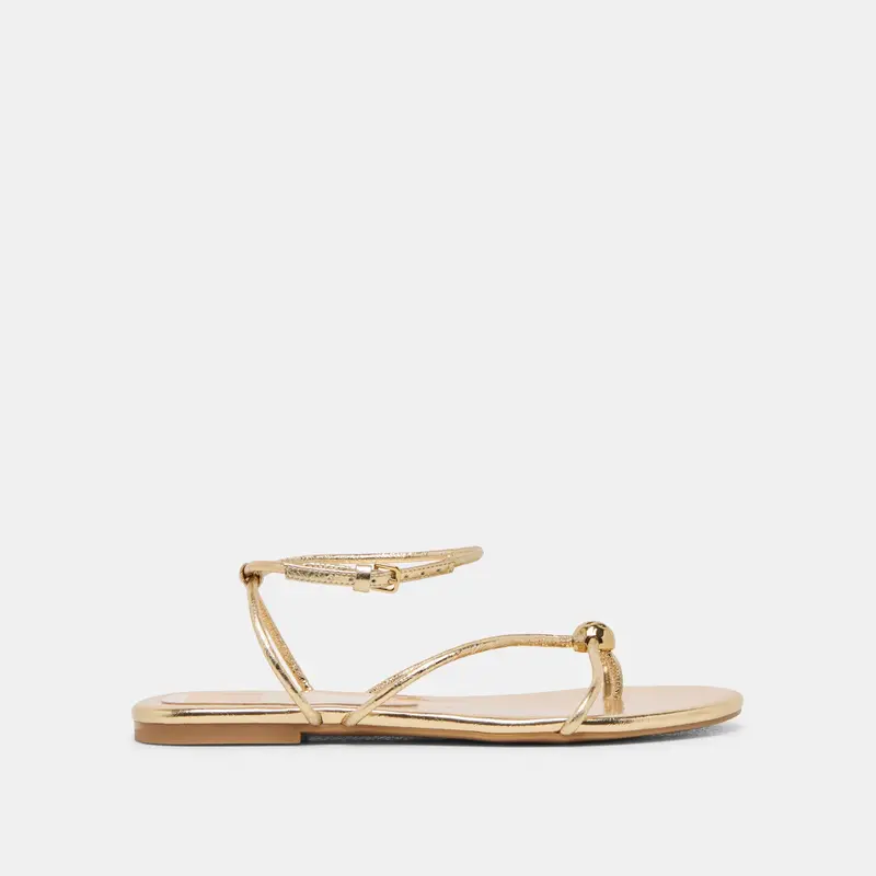 Kenley Sandals Gold Leather 1