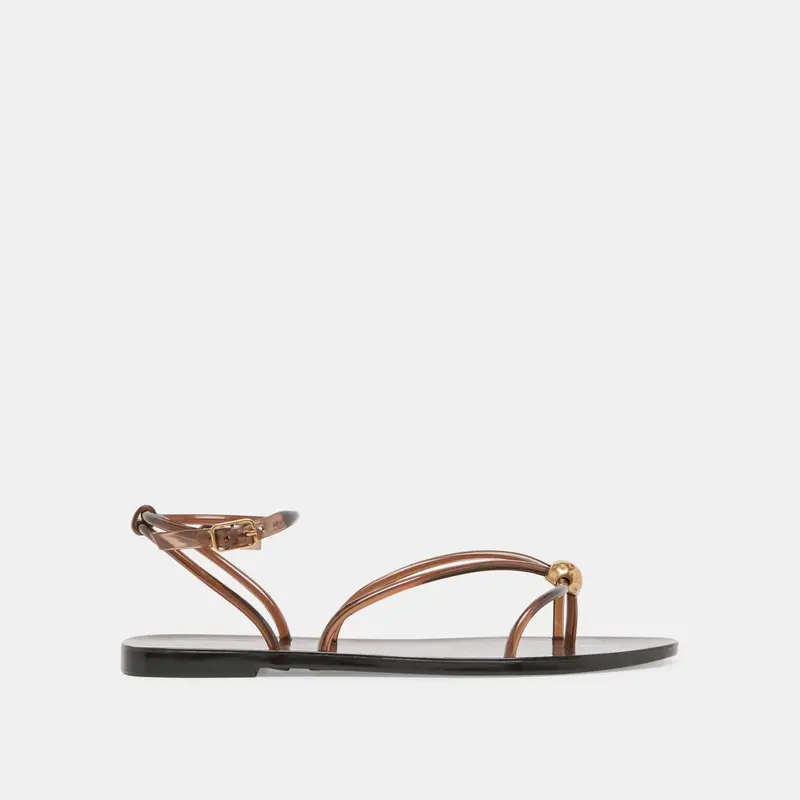 Kenley Vinyl Sandals Chocolate Jelly 1
