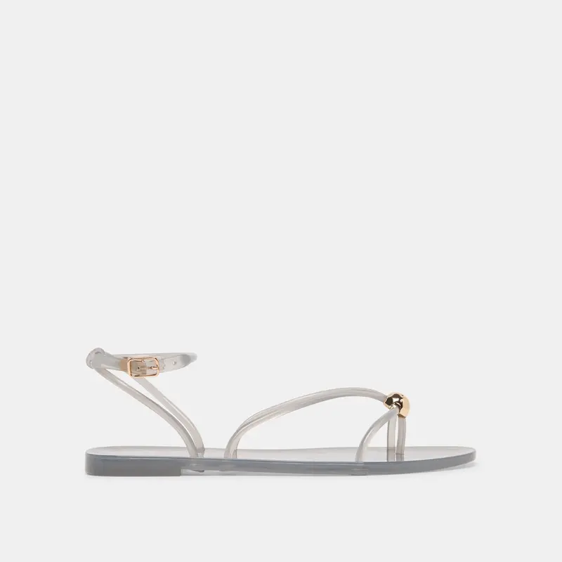 Kenley Vinyl Sandals Smoke Jelly 1