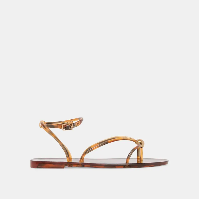 Kenley Vinyl Sandals Tortoise Jelly 1