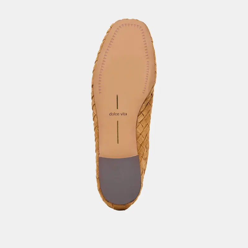 Koy Ballet Flats Tan Suede 11