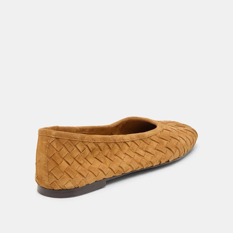 Koy Ballet Flats Tan Suede 5