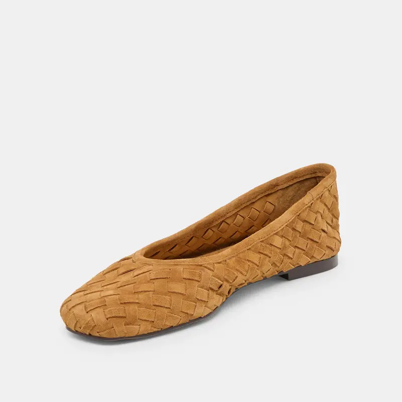 Koy Ballet Flats Tan Suede 6