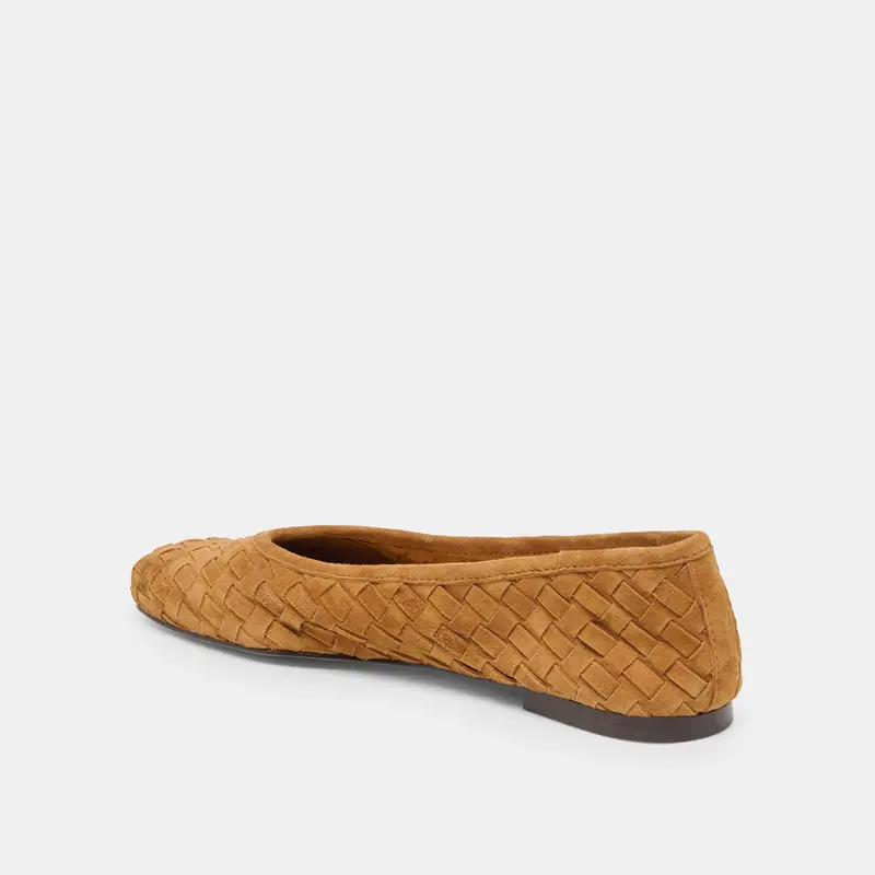 Koy Ballet Flats Tan Suede 7