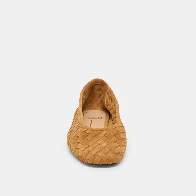 Koy Ballet Flats Tan Suede 8