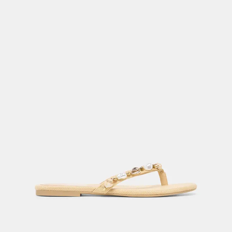Kysha Sandals Lt Natural Raffia 1