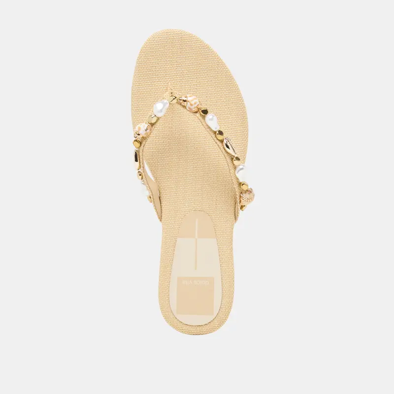 Kysha Sandals Lt Natural Raffia 10