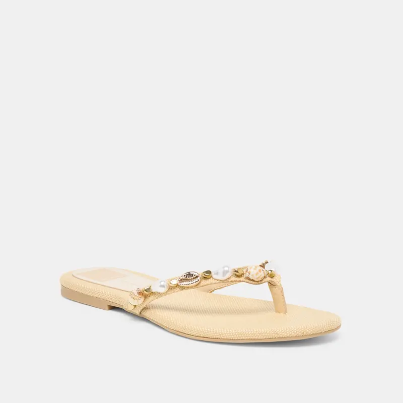 Kysha Sandals Lt Natural Raffia 3