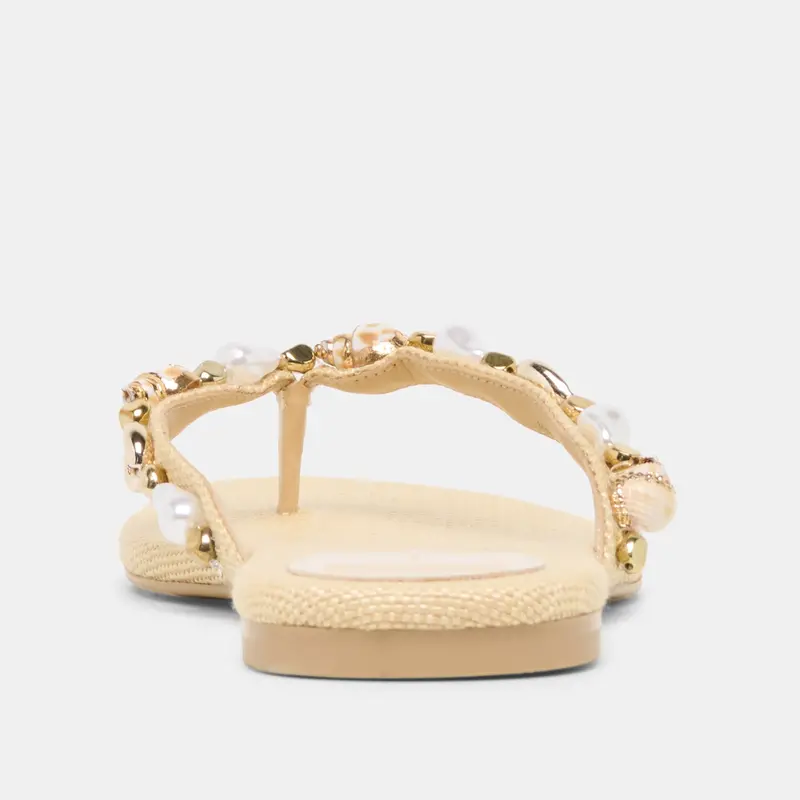 Kysha Sandals Lt Natural Raffia 9