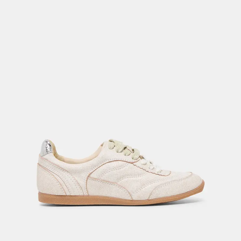 Laini Sneakers Off White Crackled Leather 1