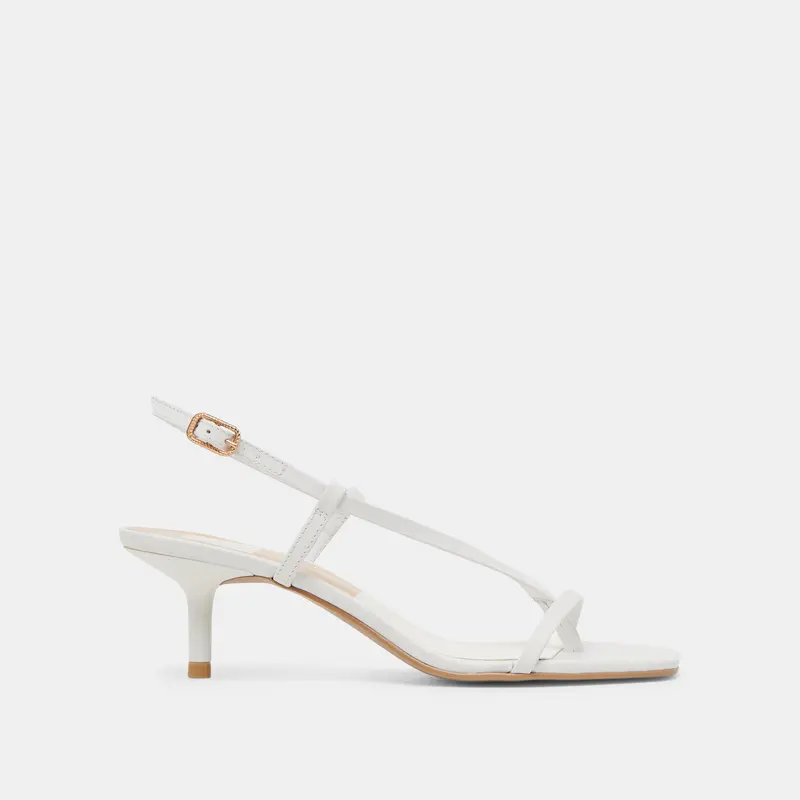 Laury Heels True White Leather 1