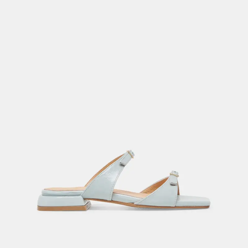 Lavern Sandals Ice Blue Crinkle Patent 1