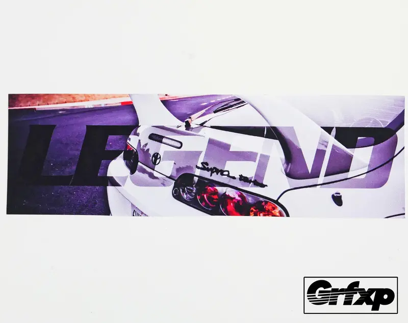Legend - Toyota Supra Printed Sticker 1