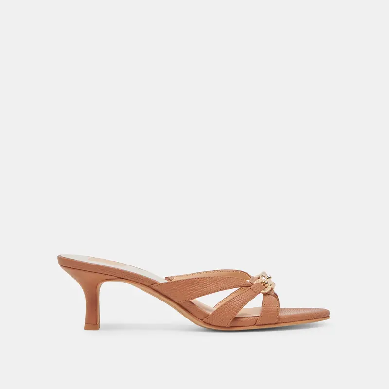 Lerah Heels Saddle Embossed Leather 1