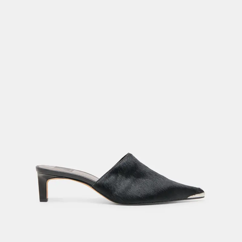 Lexy Heels Nero Calf Hair 1