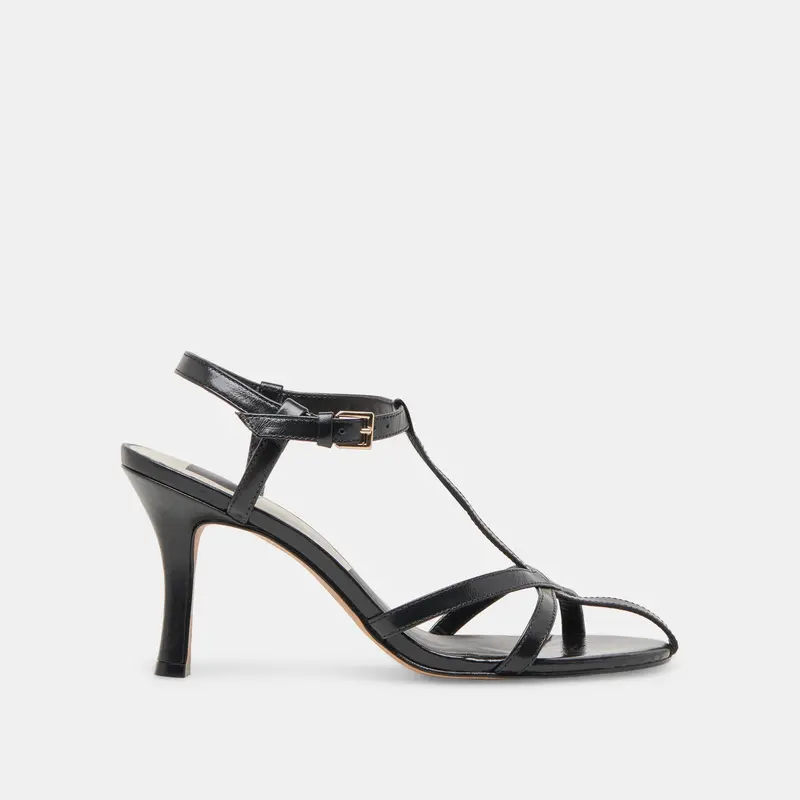 Liane Heels Midnight Crinkle Patent 1
