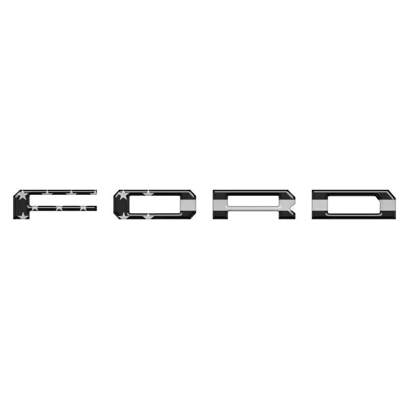 Lightning Rear Bumper Overlays Fits 2022-2026 Ford F-150 Lightning 16