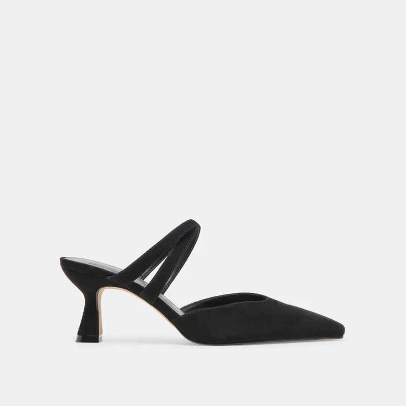 Linore Heels Onyx Suede 1