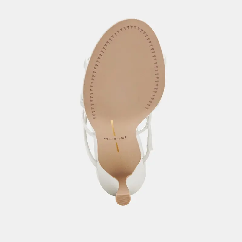 Linzy Heels True White Satin 11