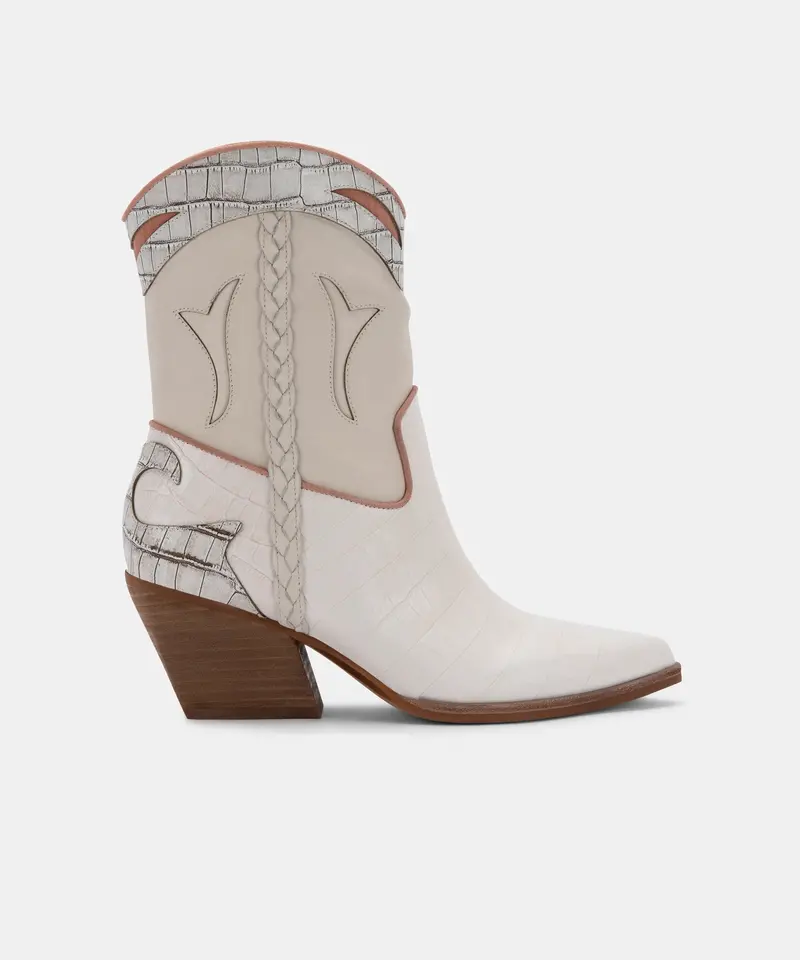 Loral Booties Ivory Leather - Re:Vita 1