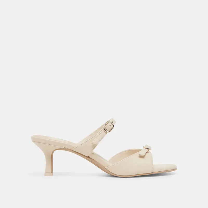 Lorali Heels Creme Leather 1