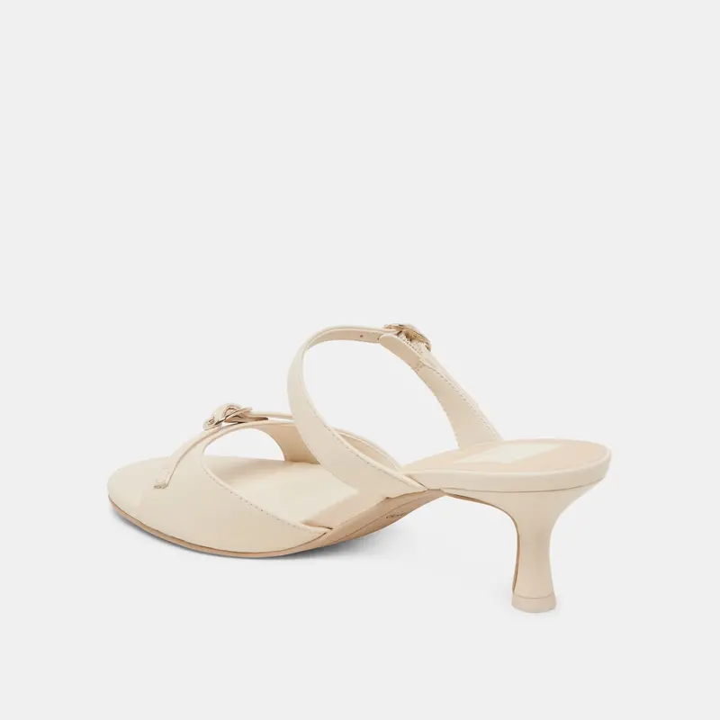 Lorali Heels Creme Leather 10