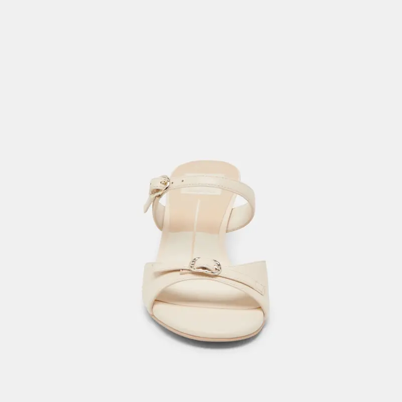 Lorali Heels Creme Leather 12